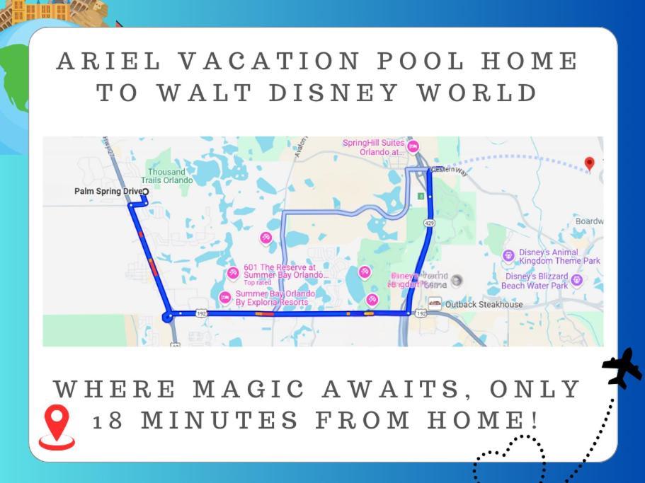 Ariel Private Pool Home Wspa Орландо Экстерьер фото