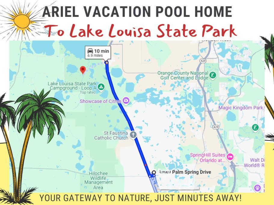 Ariel Private Pool Home Wspa Орландо Экстерьер фото